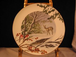 Snowy Days In The England Woods No Bx Americas Alamanac By Lenox Plate