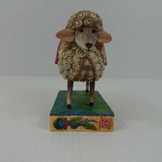 Jim Shore 2003 Heartwood Creek Figurine Peace in the Valley Curly Sheep Quilt 2