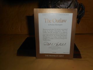 Franklin Fredrick Remington bronze statue The Outlaw 3