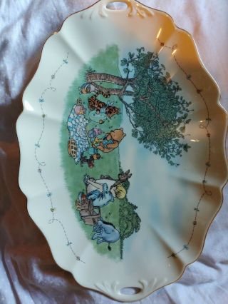 Classic Pooh The Splendiferous Picnic Platter Lenox Fine Ivory China Made In Usa