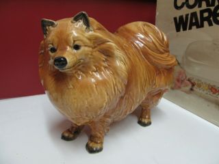 Goebel West Germany Huge Pomeranian Or Chow Dog Figurine Statue 30029