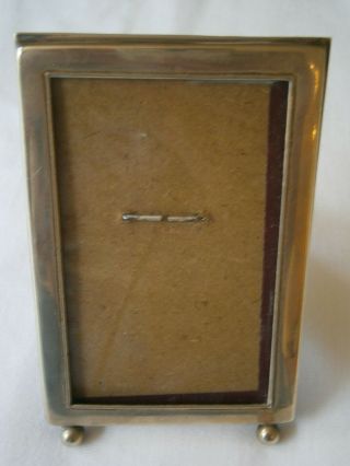 Vintage Small Silver Plate Photo Frame C.  1930 