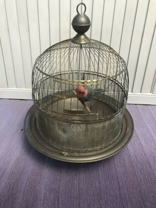 Vintage Hendryx Brass Bird Cage