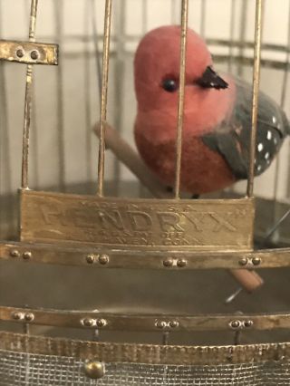 Vintage Hendryx Brass Bird Cage 2