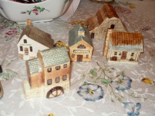 Keller Charles Philadelphia Made In England Miniature Houses Buildings Set Of 5