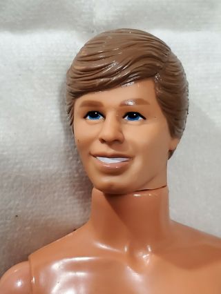 Vintage Older Ken Brunette Barbie Doll Nude For Ooak Or Play