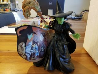 Bradford Wizard Of Oz Green With Envy Wicked Witch Statue,  With