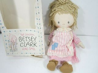 Vintage 1977 The Betsey Clark Rag Doll Knickerbocker 1970 
