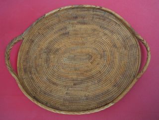 Large Vintage South Pacific Oceanic Polynesian Solomon Islands Woven Tray