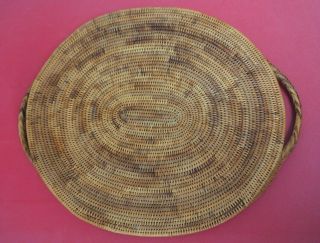 LARGE VINTAGE SOUTH PACIFIC OCEANIC POLYNESIAN SOLOMON ISLANDS WOVEN TRAY 5