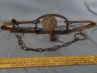 Antique 1911 Oneida Victor 4 Double Long Spring Trap Trapping Vintage Lititz Pa
