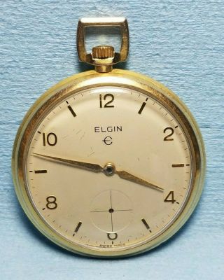 Vintage Elgin Pocket Watch,  17j. ,  Size 16s,  Not Parts Ser 868