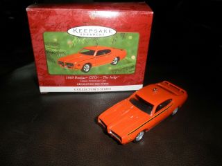 2000 Hallmark Keepsake Christmas Ornament 1969 Pontiac Gto The Judge Classic Car
