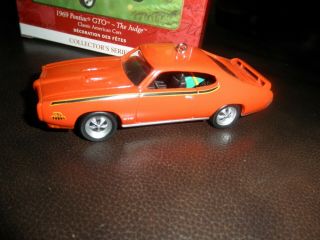 2000 Hallmark Keepsake Christmas Ornament 1969 Pontiac GTO The Judge Classic Car 2