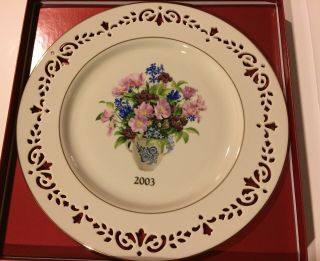 Lenox Colonial Bouquet Plate - York 2003 -