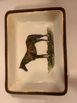 Antique Trinket Tray With Horse