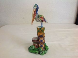 Jim Shore Bird Seaside Sentinel Figurine Pelican Enesco Heartwood Creek 2004