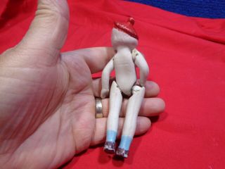 Antique Miniature PAIR Bisque Doll F - 11 3