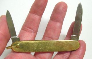 Antique Gold Filled Pocket Knife 2 Blades Imperial Blades
