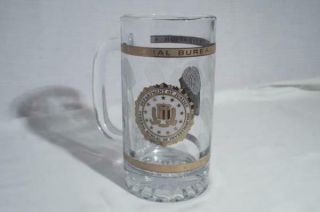 Vintage 1999 Fbi Fingerprint Mug Beer Stein With Raised Fingerprint Design