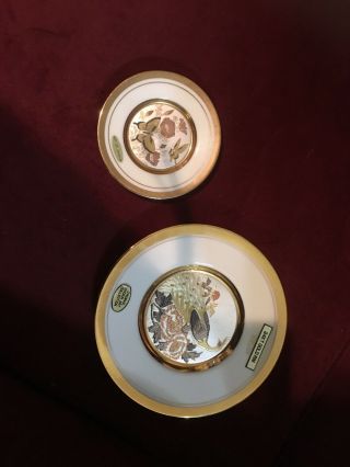 Two Art Of Chokin Plates Made In Japan For Westland Co (signed)