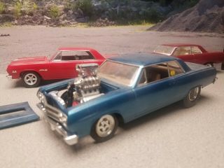 Chevy Chevelle Drag Car Parts Built Model Junkyard Diorama 1/25