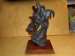 Franklin Fredrick Remington Bronze Statue The Mountain Man