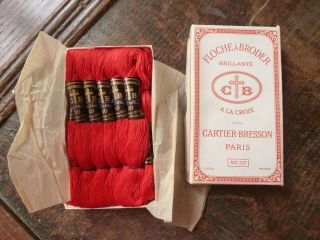 Vintage French Cartier - Bresson Embroidery Thread X 12
