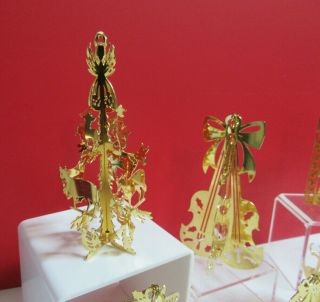 Danbury VARIETY of Gold Plated Christmas Hanging Ornaments 3