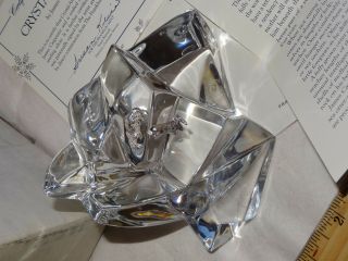 Franklin James Carpenter " Crystal Antics " Lead Crystal/sterling Silver