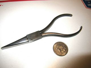 Antique Very Good Quality P.  S.  Stubs Tools No.  14 Duck Billed Jewelrs Pliers