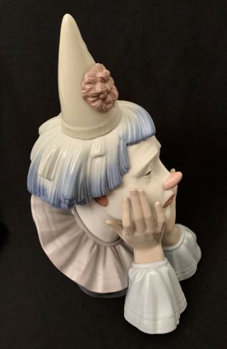 Lladro Figurine 5129 Jester Sad Clown Head Retired (RF1223) 3