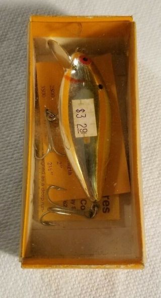 Vintage Fishing Lure Bomber Speed Shad 3” Body Tough Blue Great Old Bait