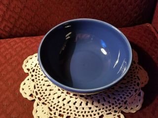 Longaberger Woven Traditions Pottery Cornflower Blue 26 oz Cereal Bowl USA 2