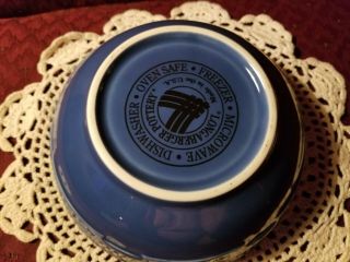 Longaberger Woven Traditions Pottery Cornflower Blue 26 oz Cereal Bowl USA 3