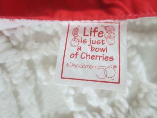 Dept.  56 LIFE IS JUST A BOWL OF CHERRIES Cotton TABLECLOTH - 49 
