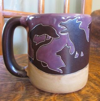 Design By Mara Mexico,  Wolves,  Stoneware Coffee Cup,  Mug