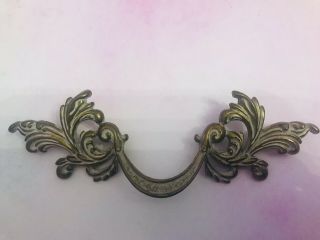 Vintage French Provincial Dresser Drawer Pull Handle - 6 Inches Total