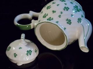 Shamrock Tea Pot Irish Style Porcelain By Roman Inc 2001 2