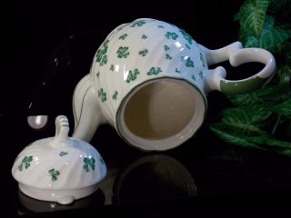 Shamrock Tea Pot Irish Style Porcelain By Roman Inc 2001 3