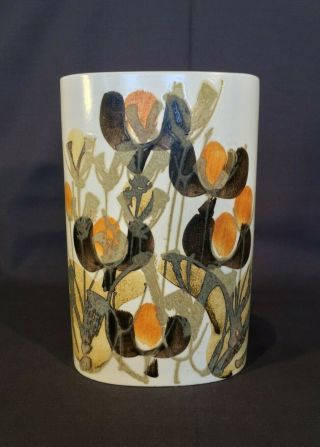 6 " Royal Copenhagen Fajance Vase By Ellen Malmer Mid Century