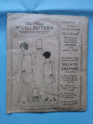 Antique Sewing Pattern 1920 