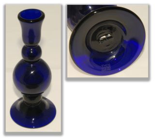 Thomas THOS WEBB - Cobalt BLUE - Blown Glass 7 3/8 