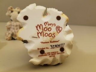 Mary ' s Moo Moos - Enesco Figurines - 1993 5 piece set designed by Mary Rhyner 4