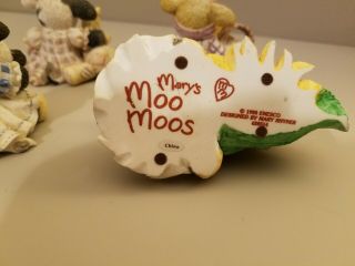 Mary ' s Moo Moos - Enesco Figurines - 1993 5 piece set designed by Mary Rhyner 6