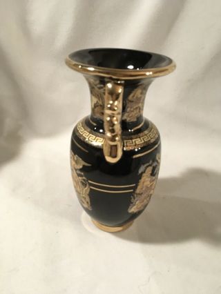 24K Gold Handmade in Greece Ancient Mythology Representation Vase 4