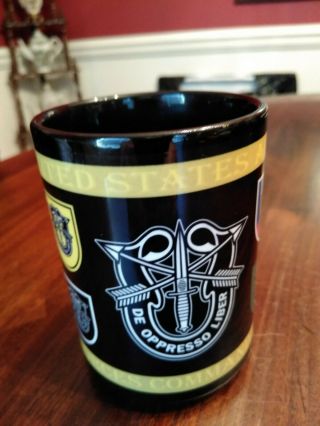 United States Army Special Forces Command Airborne Mug Cup Oversized 4.  5 " Tall