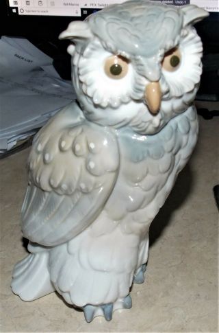 Nao By Lladro Porcelain Owl Figurine 1979 Daisa Handmade In Spain
