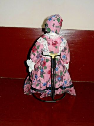 Vintage 7 - 1/2 Inch Shackman Japan Well - Dressed China Head Lady Doll 3
