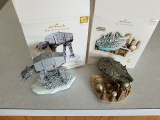 Hallmark Star Wars Ornaments: Imperial At - At & The Adventure Begins